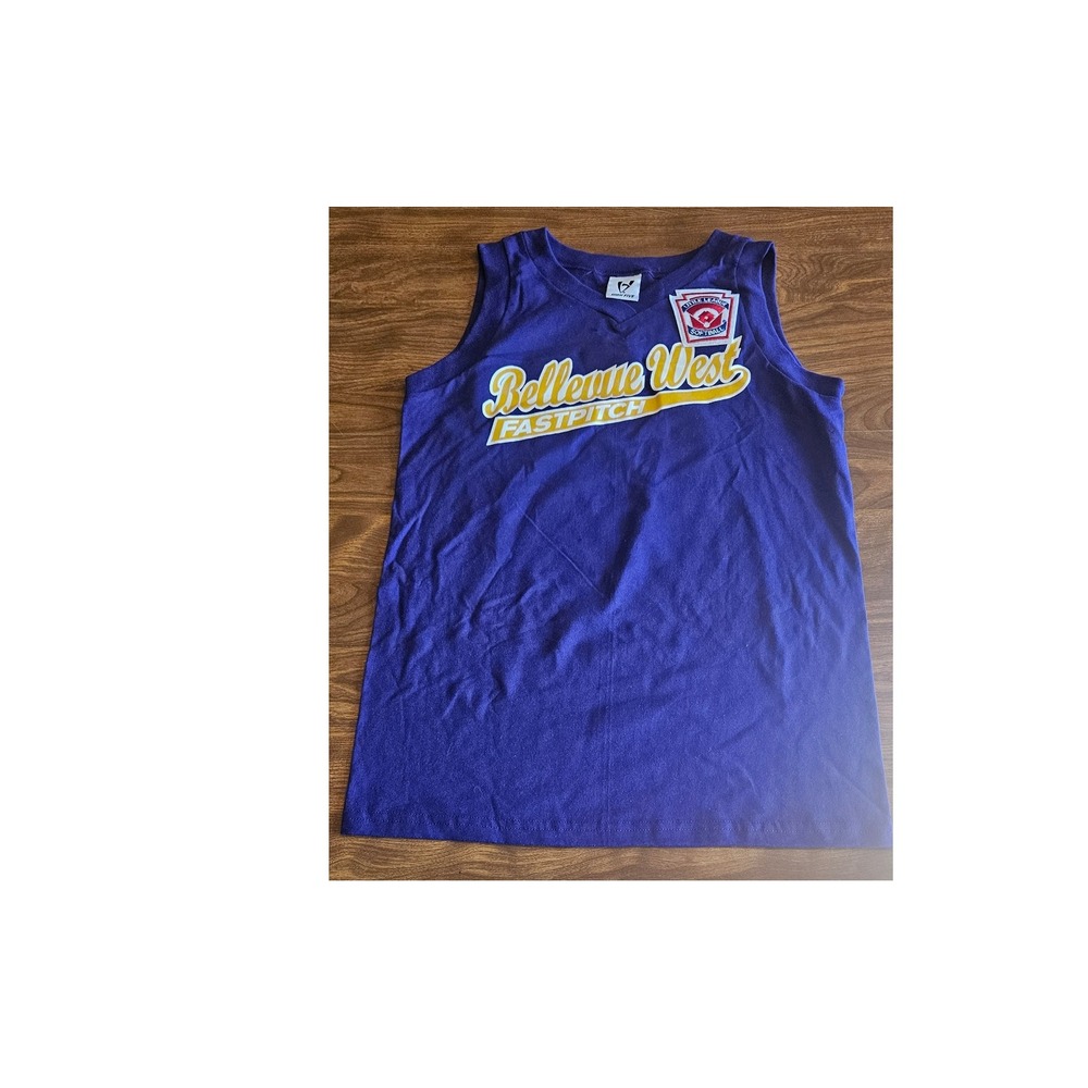 Little League Softball patch-Jersey Tank Top‎ Women's Small